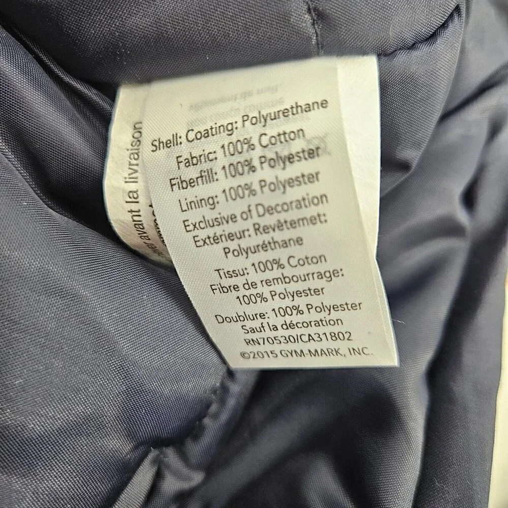 New Gymboree Puffer Parka Jacket Size S 5-6 Navy Blue Faux Fur Hooded Coat